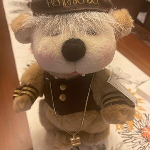 Henri Bendel limited Edition Plush Bear with Brown and Gold Outfit